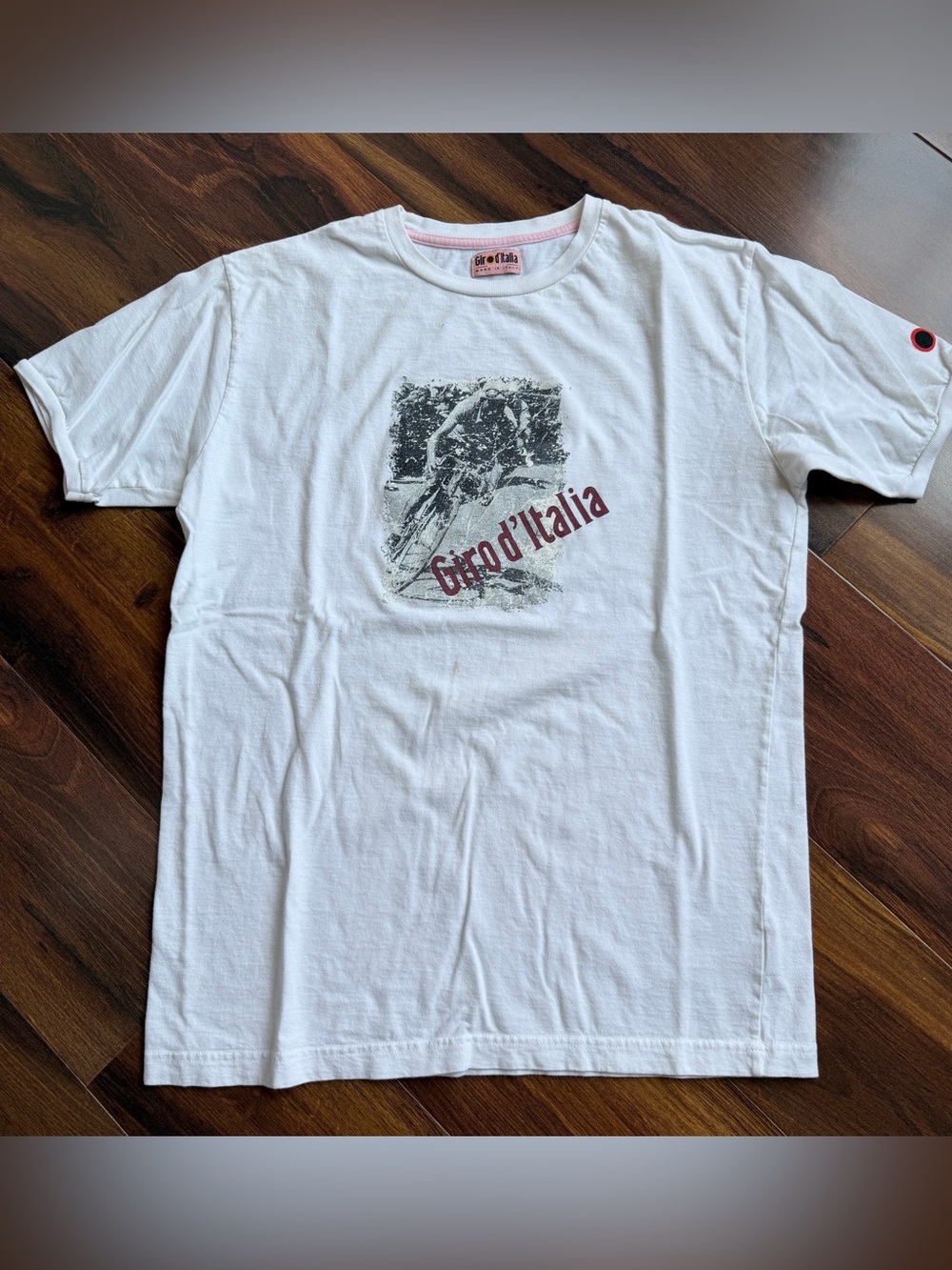 Giro d’Italia Made in Italy Cycling T-Shirt Short Sleeve M Stains